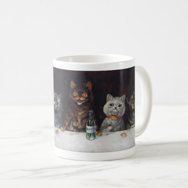 Mug Louis Wain “ The bachelor party ” (Devant droit)