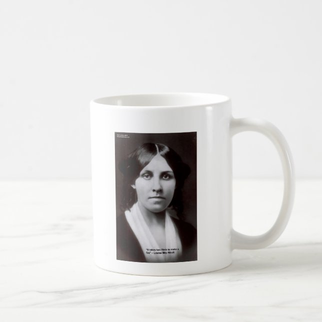 Mug Louisa May Alcott 2 Cartes de citation d'amour de  (Droite)