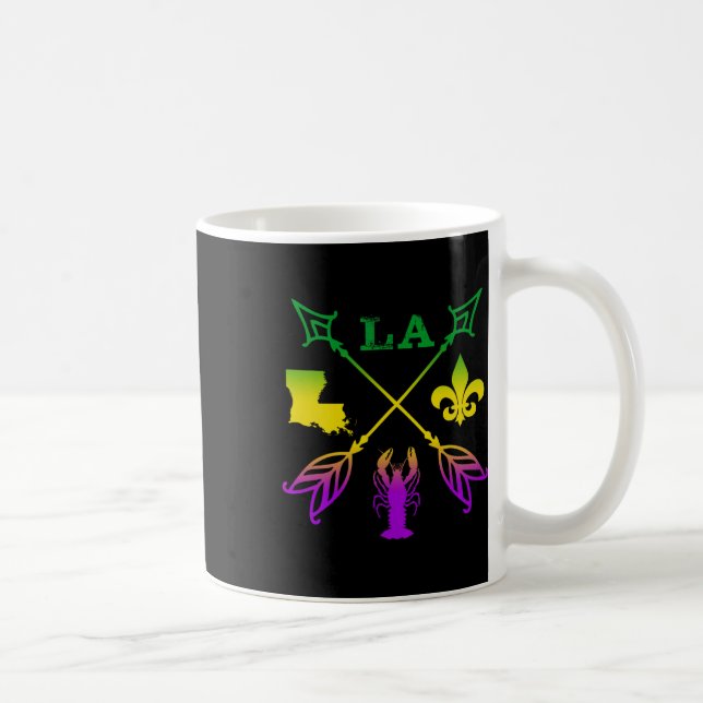 Mug Louisiane Flèche du Nouvel Orléans Mardi Gras  (Droite)