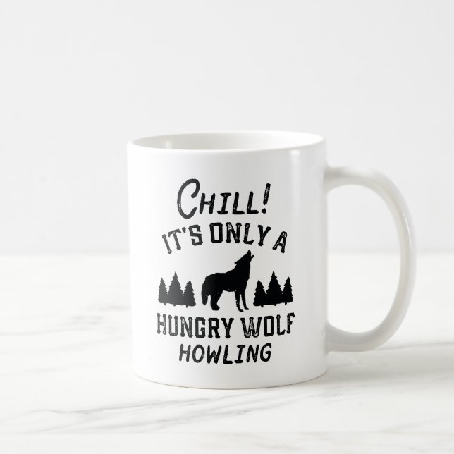 Mug Loup affamé au froid (Droite)