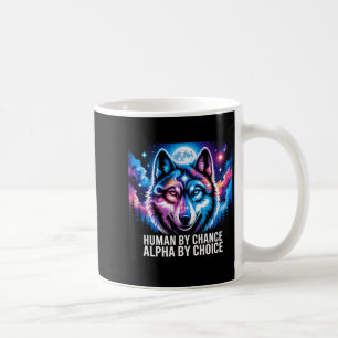 Mug Loup alpha humain par hasard alpha par choix