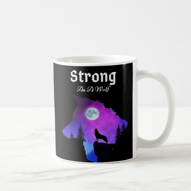 Mug Loup animal moderne (Droite)