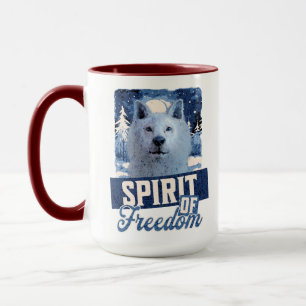 Mug Loup Arctique Esprit de liberté Création faunique