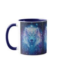 Loup bleu de cigogne magique