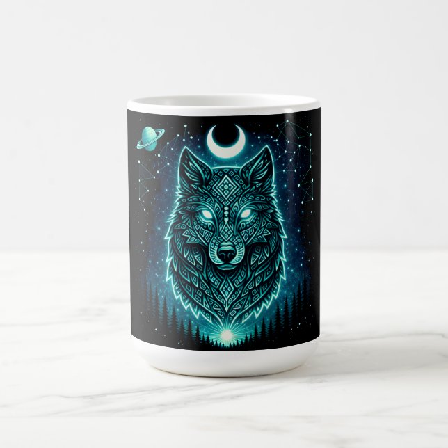 Mug Loup Céleste – Galaxie de la Faune Hurlement Cosmi (Centre)