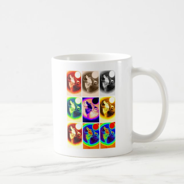 Mug Loup d'art pop (Droite)