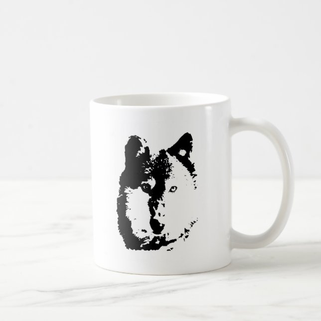 Mug Loup d'art pop (Droite)