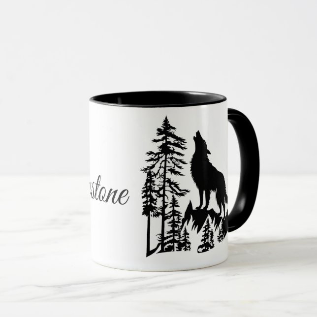 Mug Loup de café Mug-Yellowstone (Devant droit)