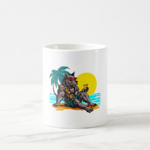 Mug loup-garou en vacances