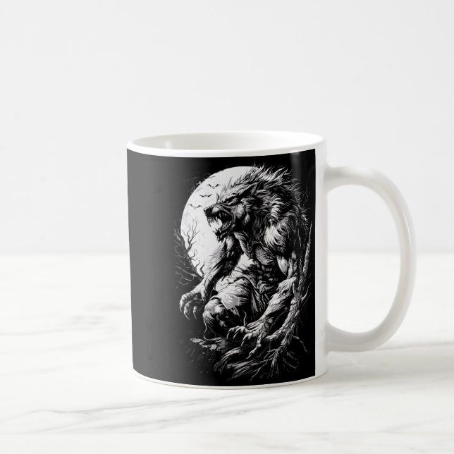 Mug Loup-garou hurleur à la pleine lune (Droite)