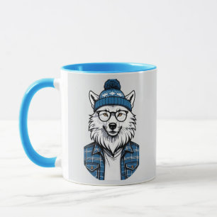 Mug Loup Hivernal Stylisé