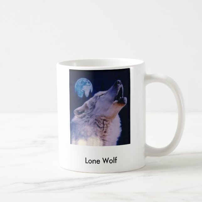 Mug loup, loup solitaire (Droite)