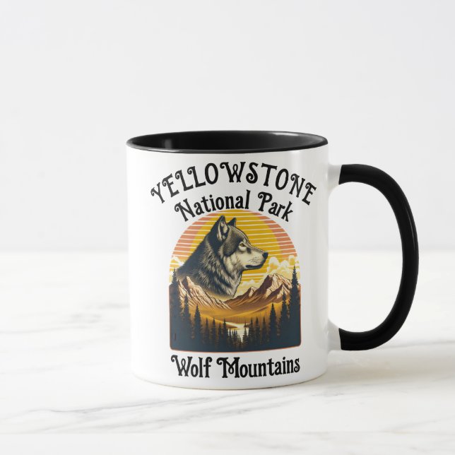 Mug Loup majestueux de Yellowstone (Droite)