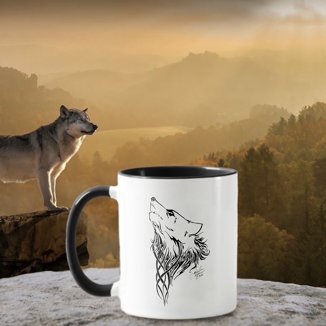 Mug Loup noir de la tribu Howl (Créateur téléchargé)