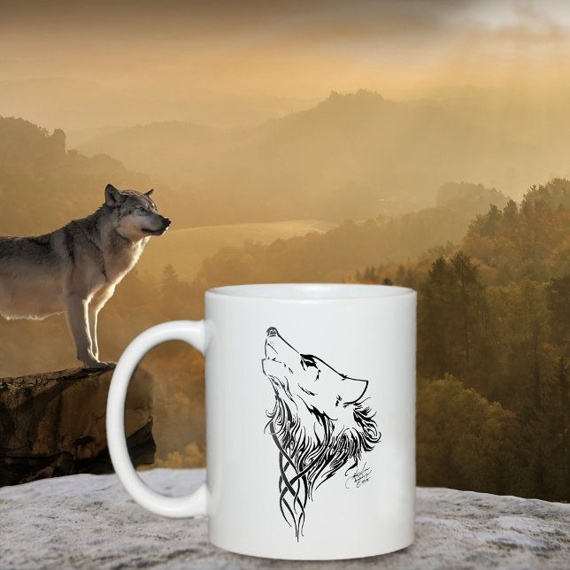 Mug Loup noir de la tribu Howl (Créateur téléchargé)