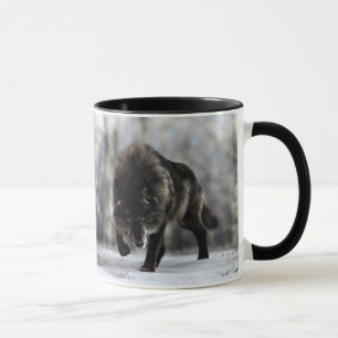 Mug Loup noir en colère