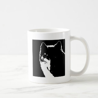 Mug Loup noir et blanc