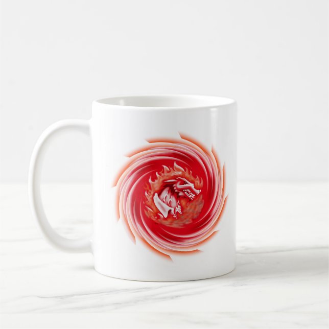 Mug Loup sauvage tournoyant dans une boue blanche (Gauche)