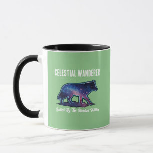 Mug Loup Silhouette de Galaxie Solitaire