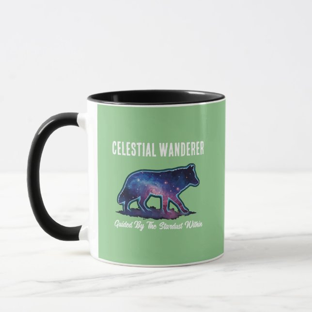 Mug Loup Silhouette de Galaxie Solitaire (Gauche)