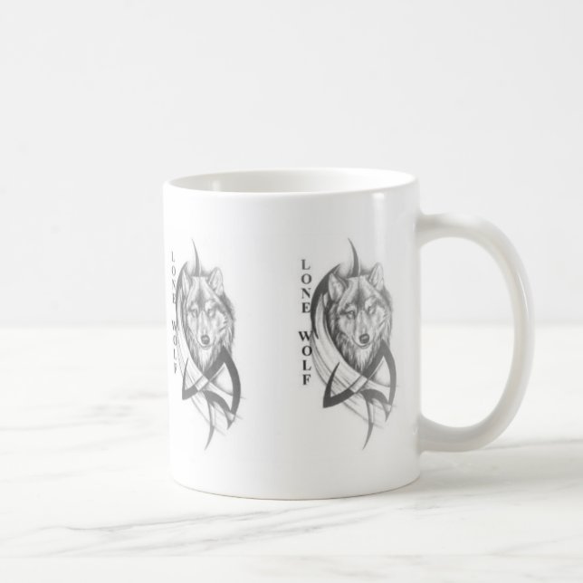 Mug Loup solitaire (Droite)