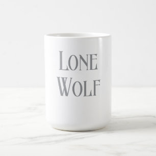 Mug Loup Solitaire Mâle Sigma Minimaliste Moderne