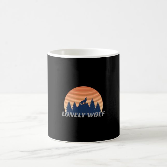 Mug Loup solitaire Super Howesome Fade Sunset Silhouet (Centre)