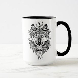 Mug Loup tribal indien