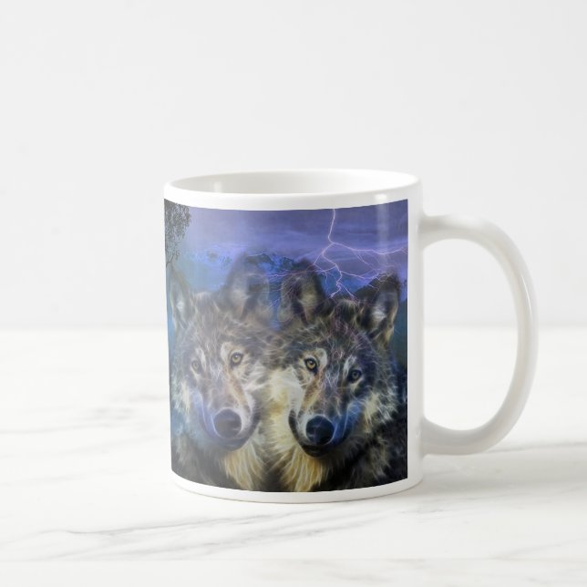 Mug Loups dans la nuit (Droite)