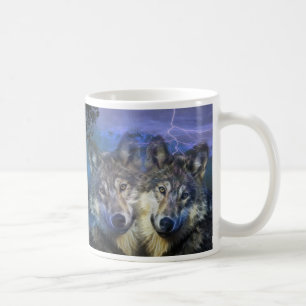 Mug Loups pendant la nuit