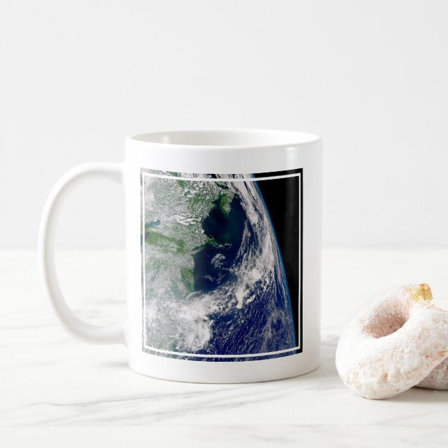 Mug L'Ouragan Frances Sur Une Terre Partielle. (Avec donut)