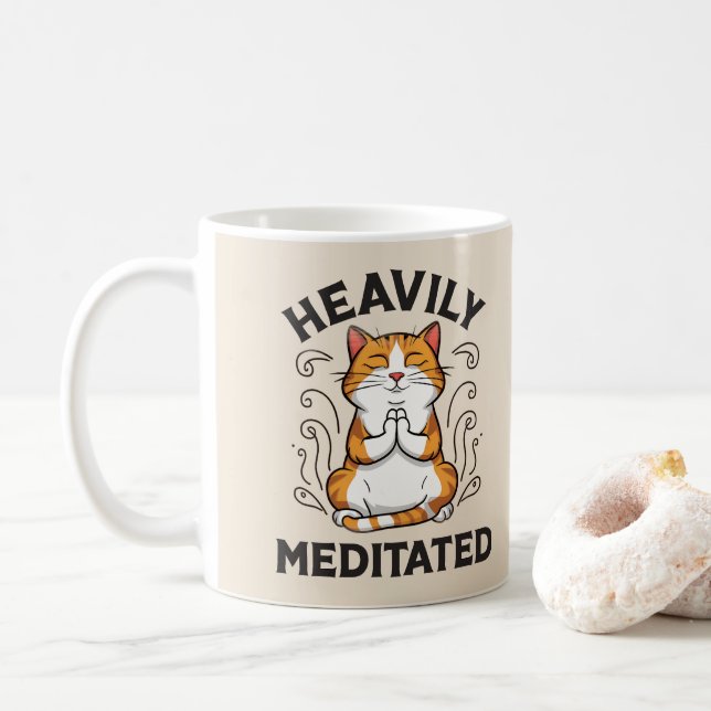 Mug Lourdement Méditée Funny Yoga (Avec donut)