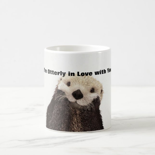 Mug Loutre drôle de Saint Valentin (Centre)