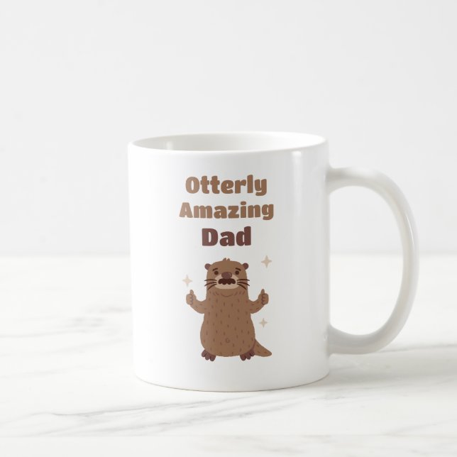 Mug Loutre drôle tout simplement incroyable papa Fête  (Droite)