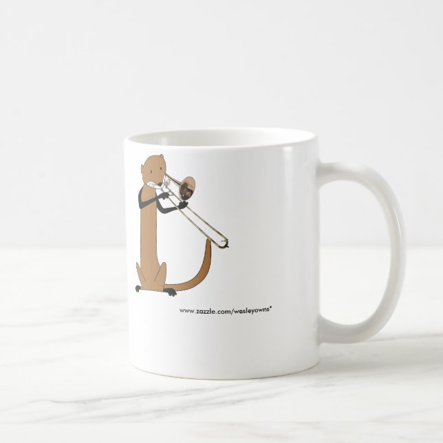 Mug Loutre jouant le trombone (Droite)