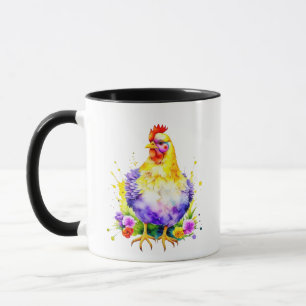 Mug Louvain de poulet alimenté par du café