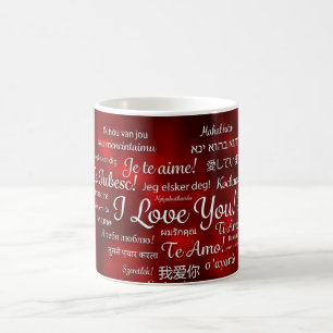 Mug love-615307 ROYAL RED LOVE DIFFÉRENTES LANGUES TY