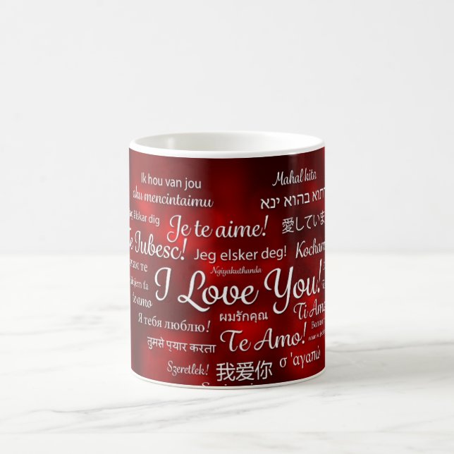 Mug love-615307 ROYAL RED LOVE DIFFÉRENTES LANGUES TYP (Centre)
