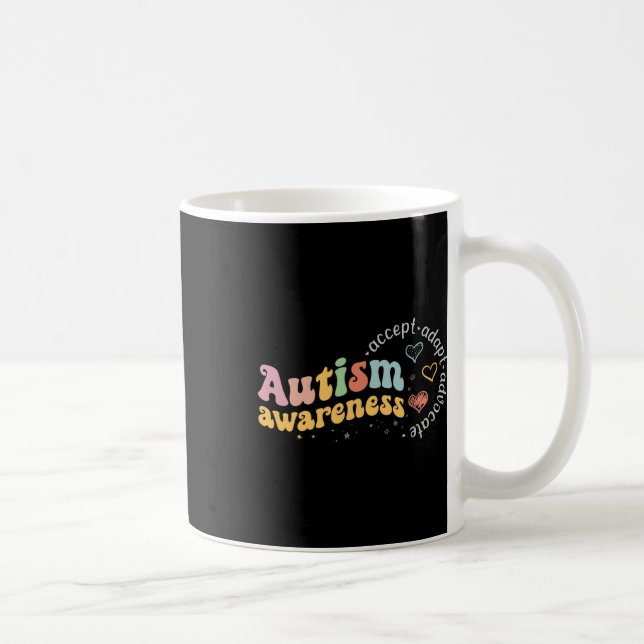 Mug Love Accepter Adapt Advocate Sensibilisation sur l (Droite)