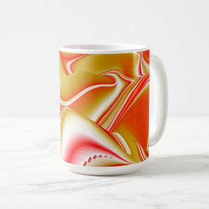 Mug Love and Gold Abstrait 3D Rainbowart