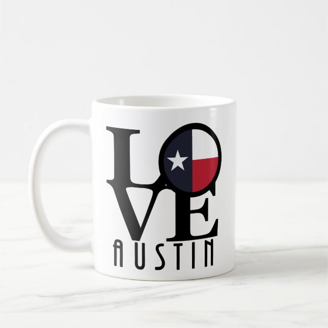 Mug LOVE Austin Texas 11oz (Gauche)