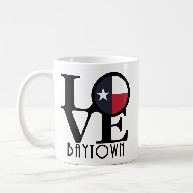 Mug LOVE Baytown Texas 11oz (Gauche)
