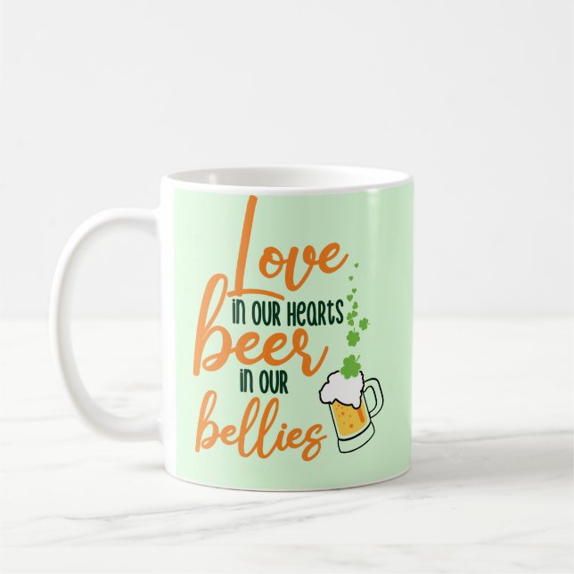 Mug Love & Beer St. Patrick’s Day Fun-61146 Sweat - sh (Gauche)