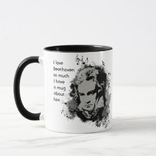 Mug Love Beethoven tellement je tellement de citations