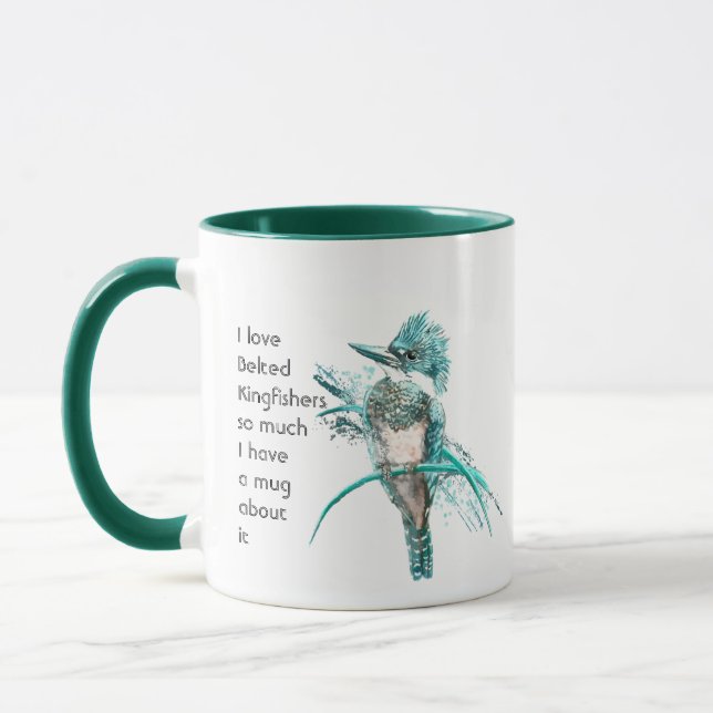 Mug Love Belted Kingfisher Chiens tellement de Citatio (Gauche)