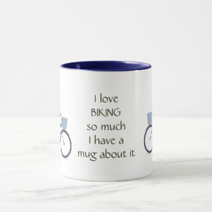Mug Love Biking tellement de citations amusantes dire