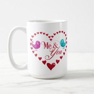 Mug Love Birds Saint-Valentin - Cadeau personnalis