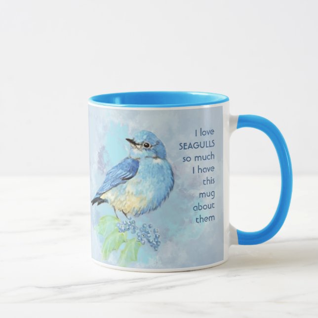 Mug Love BLUEBIRDS tellement je me moque Citation (Droite)
