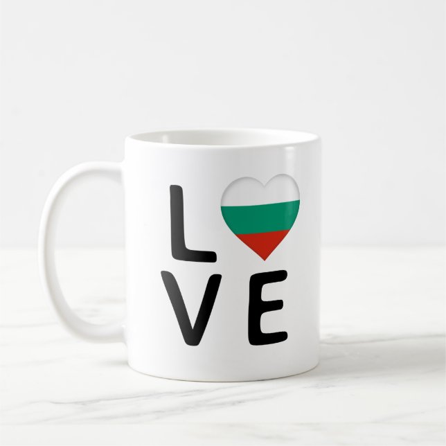 Mug Love - Bulgarie Drapeau (Gauche)