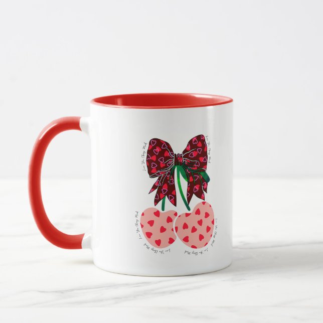 Mug Love cerise beaucoup de fruit drôle (Gauche)